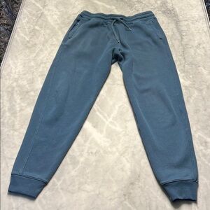 Hollister logo jogger sweatpants. Men’s small tall. Blue. Zip pocket.